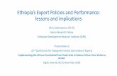 Ethiopia’s Export Policies and Performance: lessons and ...