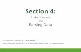 Interfaces Parsing Data - University of Washington