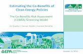 Estimating the Co-Benefits of Clean Energy Policies - The ...