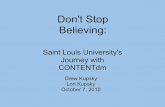 Don't Stop Believing - Missouri Library Association