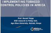 IMPLEMENTING TOBACCO CONTROL POLICIES IN AFRICA