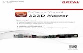 Software Manual 323D Master