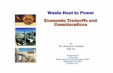 Waste Heat to Power Economic Tradeoffs and Considerations