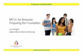 MTSS for Behavior: Preparing the Foundation