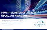 FOURTH QUARTER & FULL-YEAR FISCAL 2016 HIGHLIGHTS