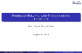 Problem Solving and Programming CSE1001