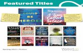 Featured Titles Spring 2021 - Waterloo Public Library