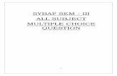 SYBAF SEM - III ALL SUBJECT MULTIPLE CHOICE QUESTION