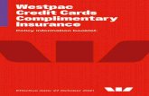 Westpac Credit Cards Complimentary Insurance
