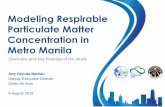 Modeling Respirable Particulate Matter Concentration in ...