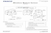 Wireless Motion Sensor Manual