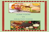 JUNK FOOD VS HEALTHY FOOD - comprensivouggiano.edu.it