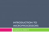 Introduction to microprocessors