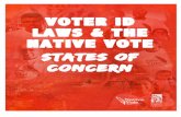 VOTER ID LAWS & THE NATIVE VOTE