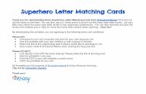 Superhero Letter Matching Cards