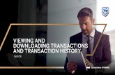 VIEWING AND DOWNLOADING TRANSACTIONS AND TRANSACTION HISTORY