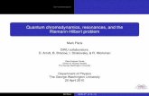 Quantum chromodynamics, resonances, and the Riemann ...