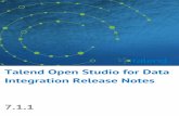 Talend Open Studio for Data Integration Release Notes