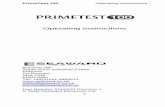 PrimeTest 100 Operating Instructions 344A550 rev 1