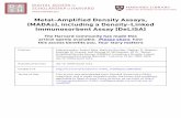 Metal-Amplified Density Assays, (MADAs), including a ...