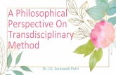A Philosophical Perspective On Transdisciplinary Method Dr ...