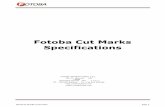 Fotoba Cut Marks Specifications