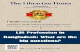 LIS Profession in Bangladesh: What are the big questions?