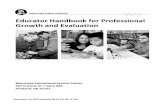 Educator Handbook for Professional Growth and Evaluation