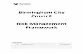 Birmingham City Council Risk Management Framework