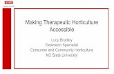 Making Therapeutic Horticulture Accessible