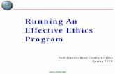 Running An Effective Ethics Program
