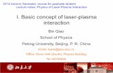 I. Basic concept of laser-plasma interaction