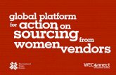 global platform for sourcing actionon women vendors
