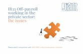 IR35 Off-payroll working in the private sector: the issues