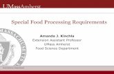 Special Food Processing Requirements