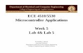 ECE 4510/5530 Microcontroller Applications Week 5 Lab 4& Lab 5