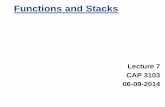 Functions and Stacks - CS Department