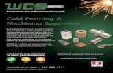 Cold Forming & Machining Specialists - WCS Industries