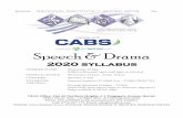 Speech & Drama - NIAA