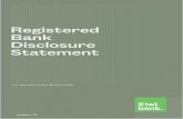 Registered Bank Disclosure Statement