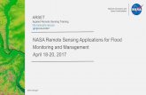 NASA Remote Sensing Applications for Flood Monitoring and ...