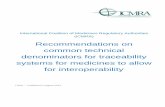 Recommendations on common technical denominators for ...
