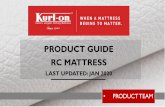 PRODUCT GUIDE RC MATTRESS