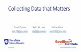 Collecting Data that Matters