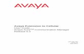 Avaya Extension to Cellular User Guide