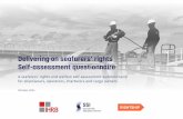Delivering on seafarers’ rights Self-assessment questionnaire