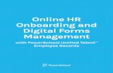 Online HR Onboarding and Digital Forms Management