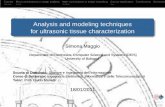 Analysis and modeling techniques for ultrasonic tissue ...
