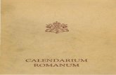 CALENDARIUM ROMANUM - Archive