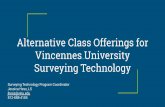 Alternative Class Offerings for Vincennes University ...